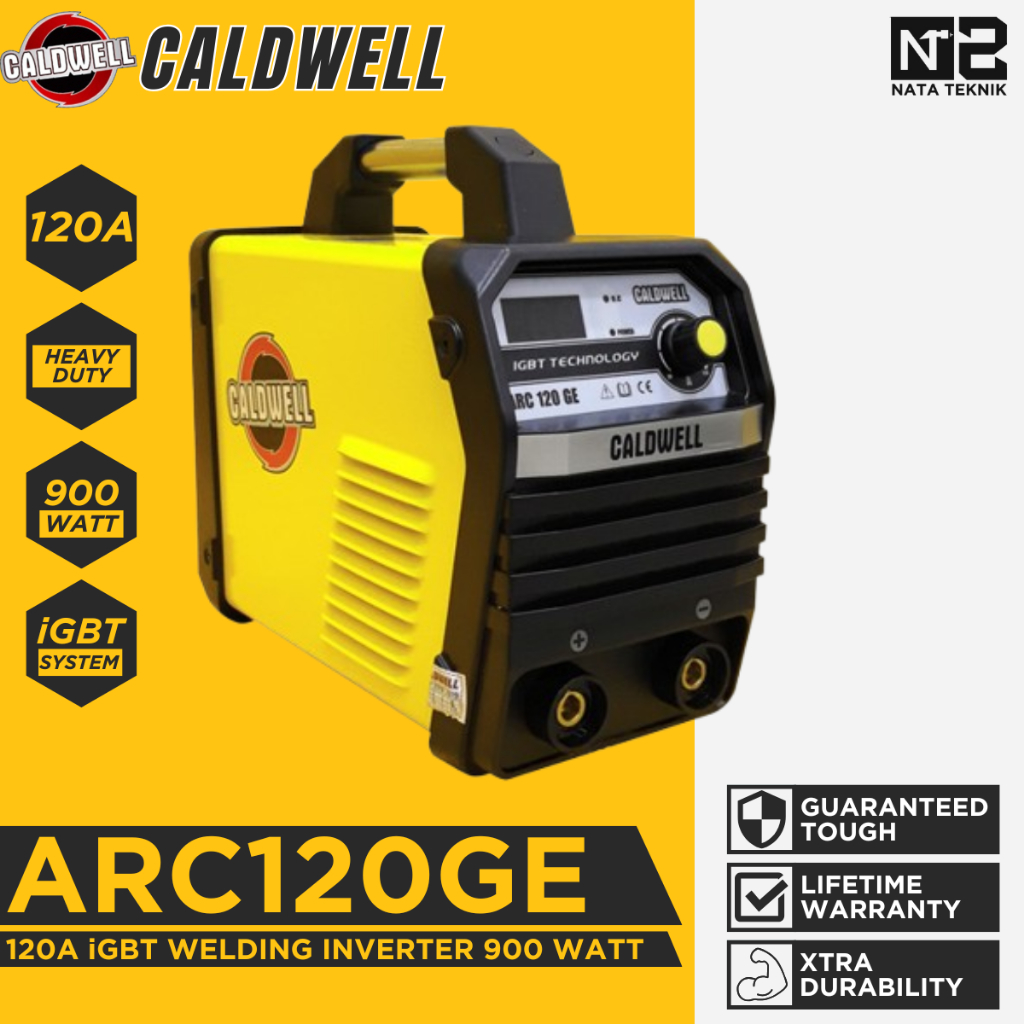 Mesin Las Inverter Caldwell ARC 120 GE 120A - CALDWELL ARC120GE Trafo Las Listrik 900 Watt 120A iGBT