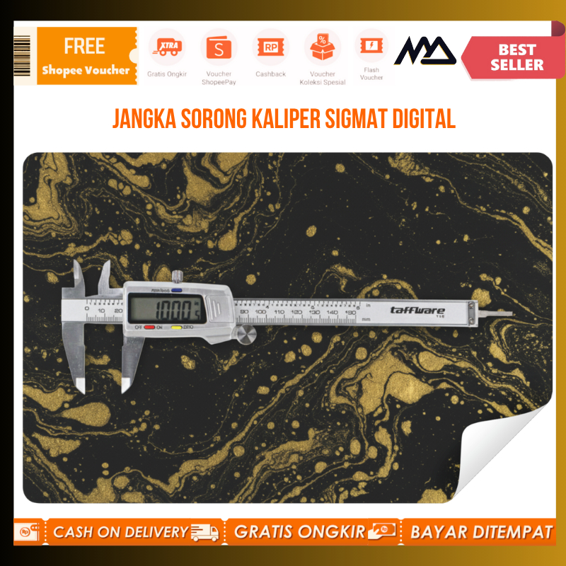 Jangka Sorong Kaliper Sigmat Digital Stainless Steel 150mm / Jangka sorong digital / Jangka sorong