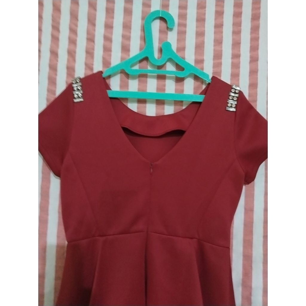 wedding dress party baju pesta wanita preloved
