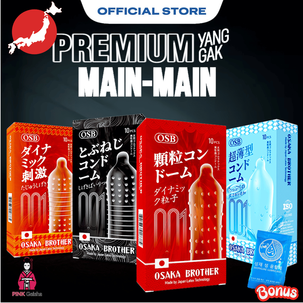 Kondom Premium OSAKA BROTHERS Bergerigi Tipis 001 Eceran