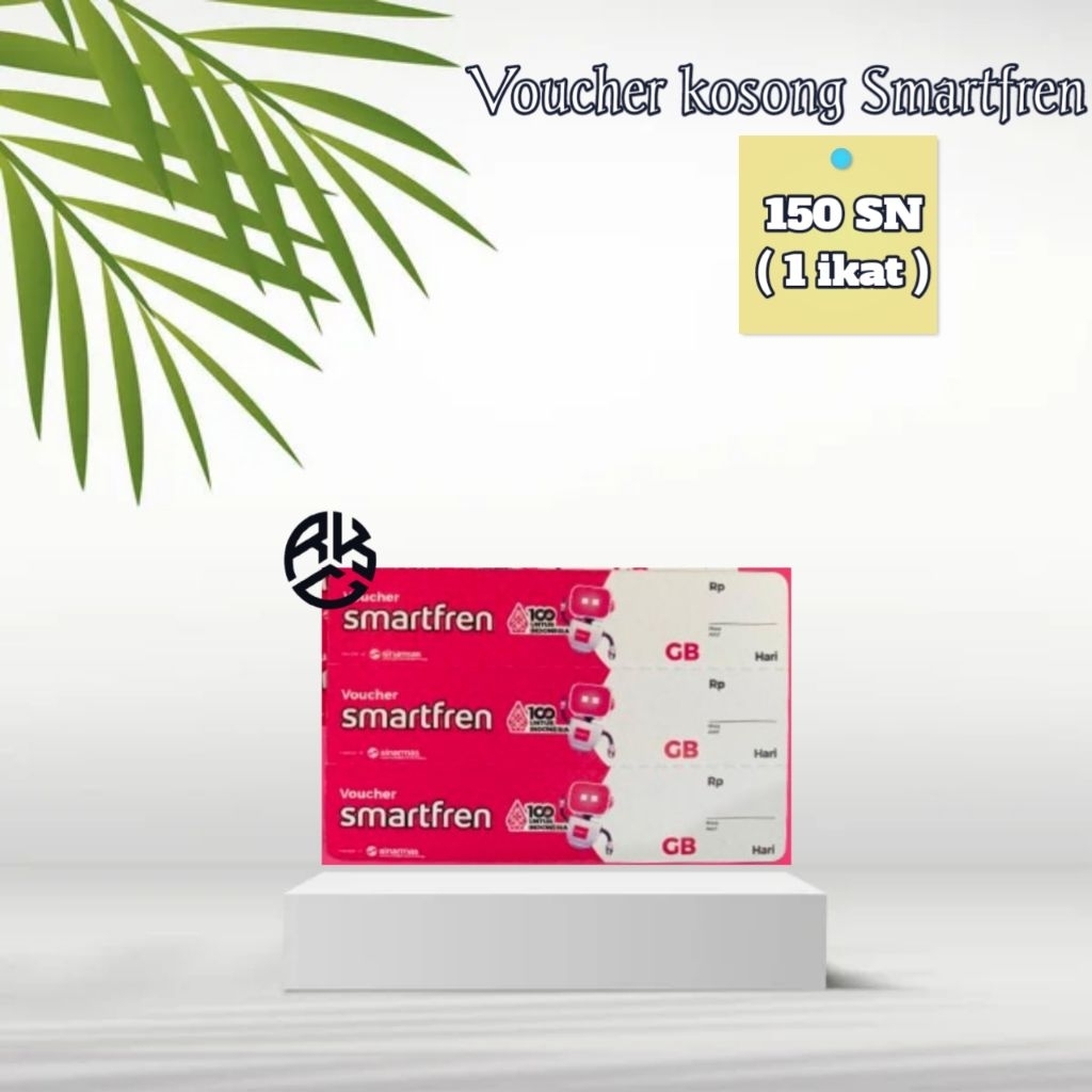 Voucher kosong Smartfren 150SN murah / Voucher Blank Smartfren 1 Ikat Nasional / Voucher Zero Smartf