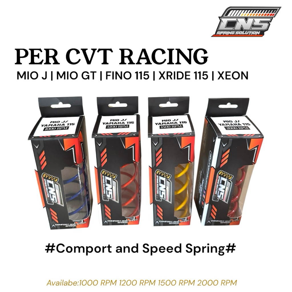 CNS PER CVT RACING MOTOR MIO J MIO GT 115 X RIDE 115 XEON 115 FINO 115 Karbon 1000 RPM 1200 RPM 1500