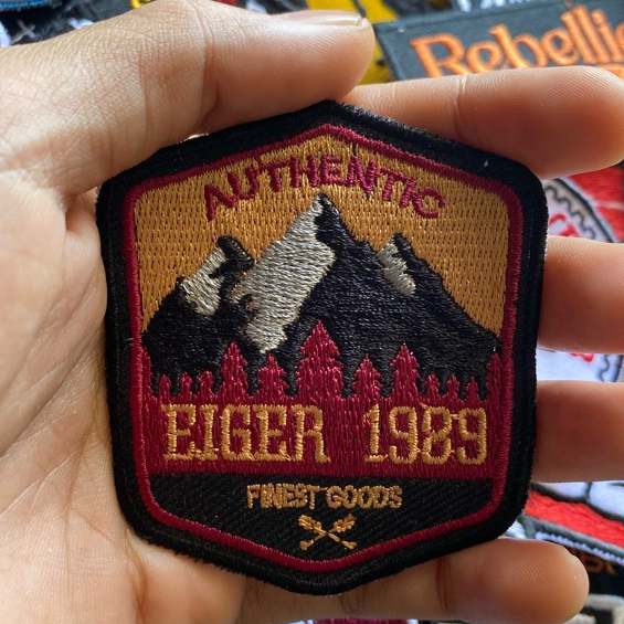 Emblem Patch Bordir Eiger Authentic 1989 Super premium