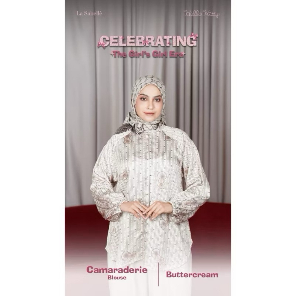 Baju la sabelle new full tulisan la sabelle, saleee 