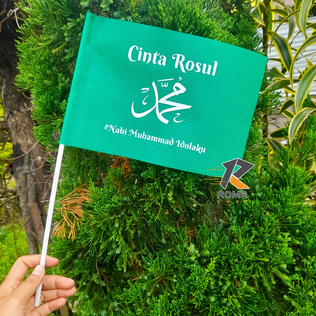 Bendera Maulid Nabi Muhammad | Bendera Maulid Nabi | Bendera Cinta Rasul | Bendera Hari Santri | Ben