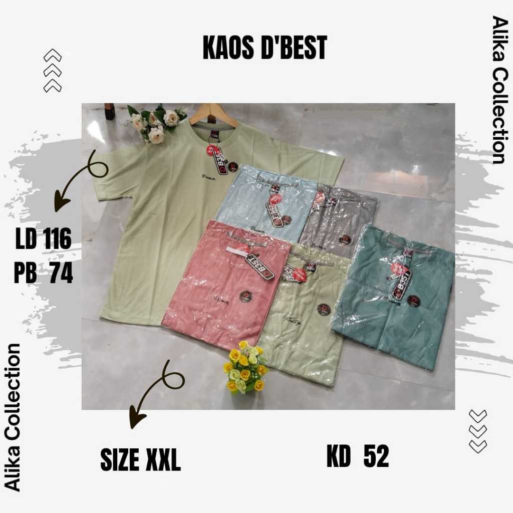 Kaos D'best XXL, Fashion Pria
