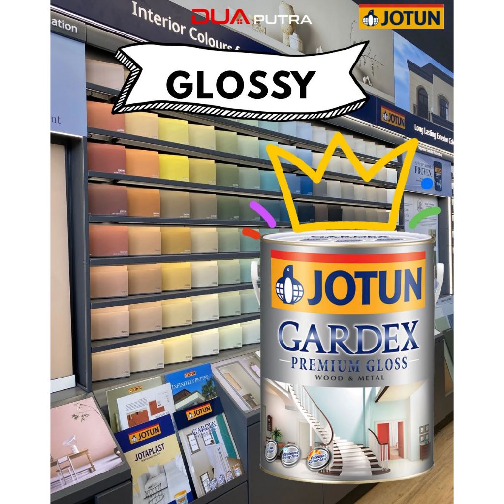JOTUN GARDEX PREMIUM GLOSSY - CAT JOTUN KAYU DAN BESI - GARDEX PREMIUM GLOSS - 1 LITER