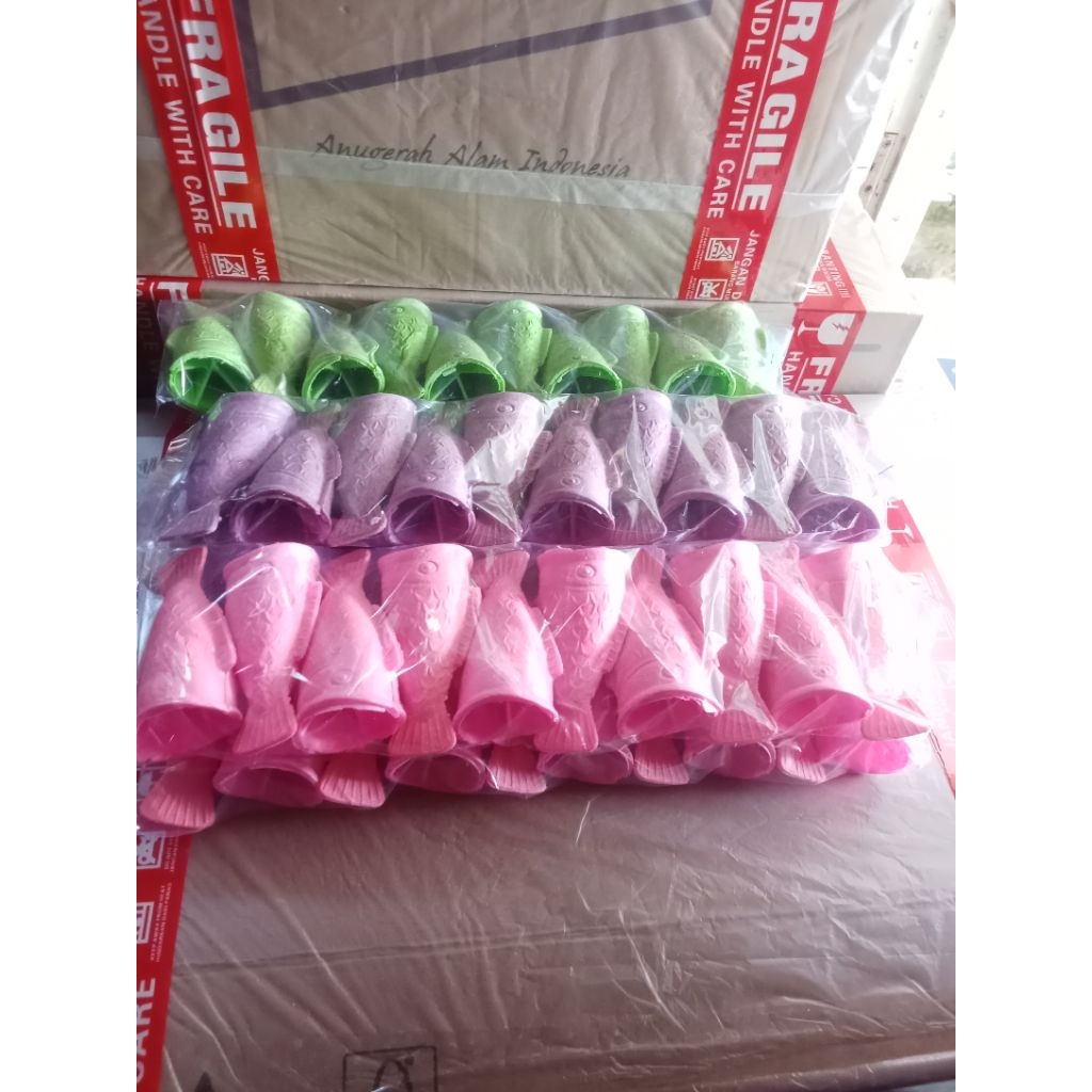 Soft Cone Corong Es Cream Motif Ikan 1 Pck Isi 10 Pcs