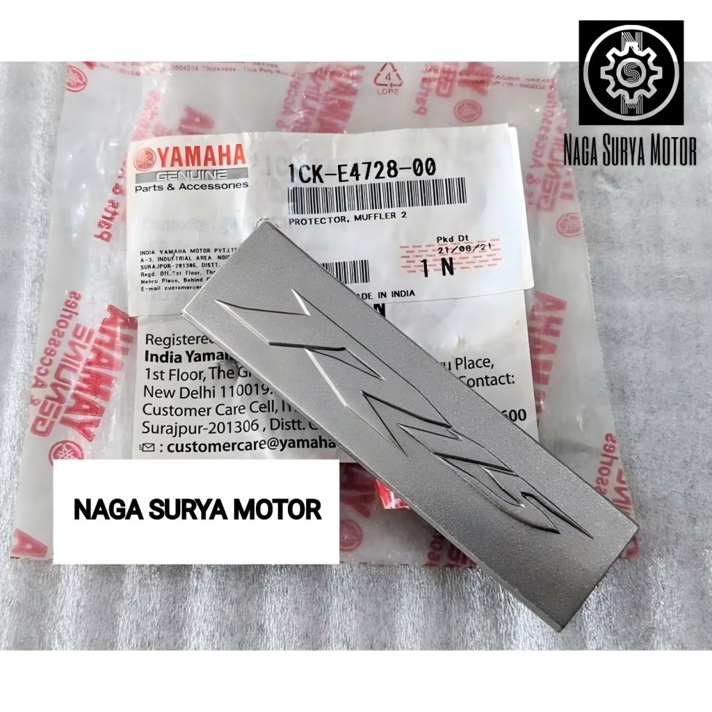 Emblem R15 tutup cover knalpot Yamaha R15 V2 1CK-E4728-00 ORI YGP