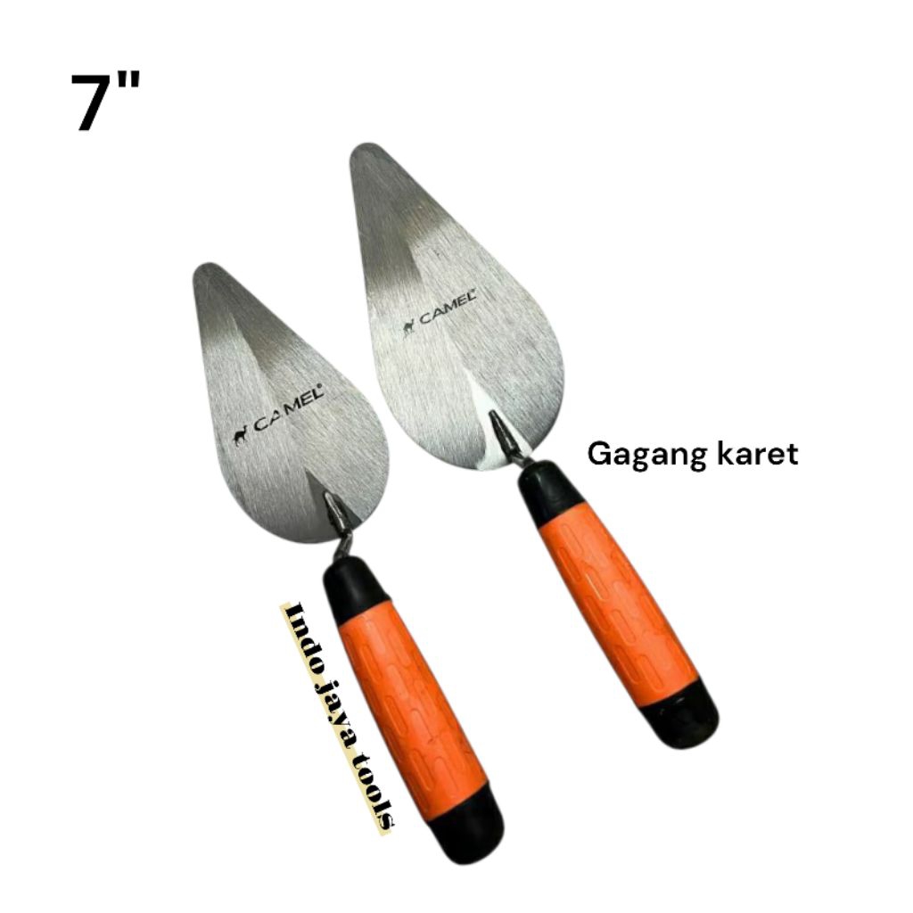 Sendok Semen Camel 7" gagang karet / Cetok semen gagang karet lancip