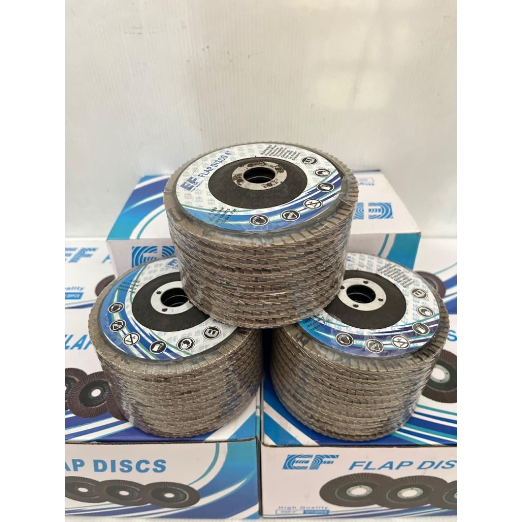 [Promo Harga Grosir] Flap Disc Isi 10 Amplas Flap disc 4" - Mata Amplas Susun SAB HSS - Amplas Tumpu
