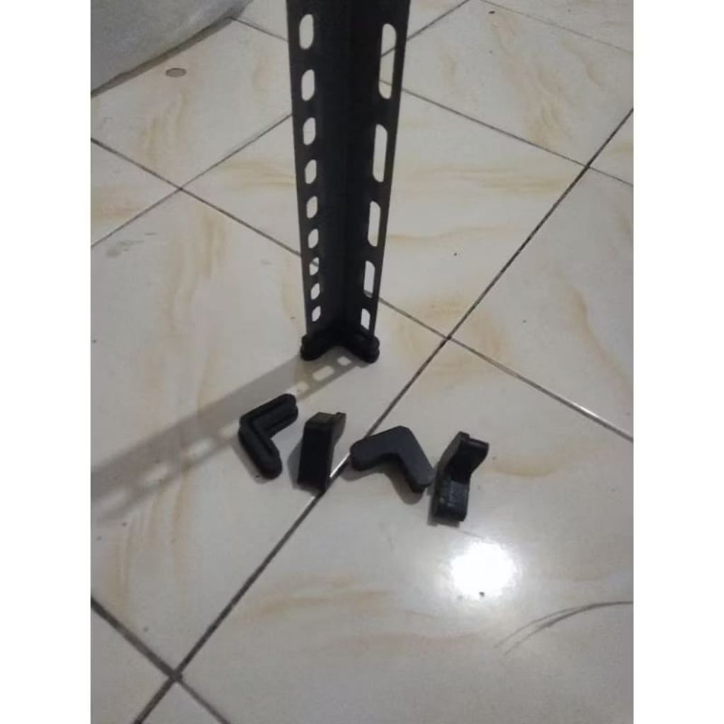 karet siku / karet rak besi siku L / alas kaki rak siku 35×3,5 cm