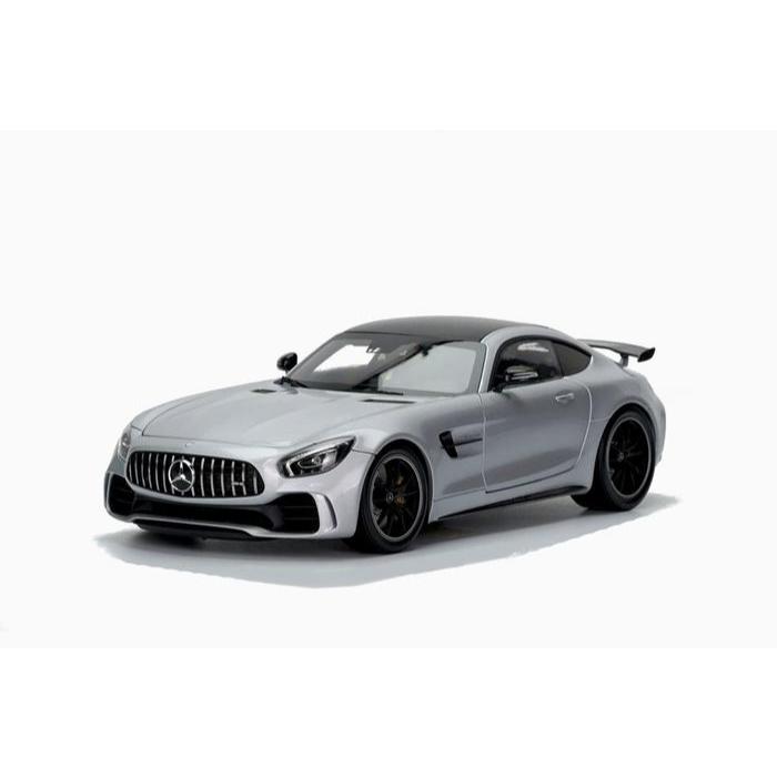 1/18 ALMOST REAL MERCEDES BENZ AMG GTR GREEN SILVER DIECAST NO AUTOART