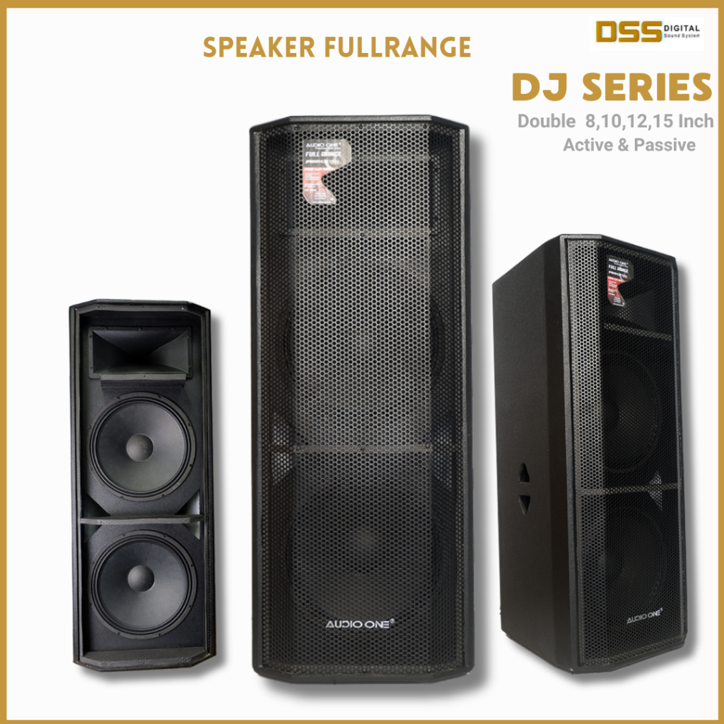 Speaker Fullrange Aktif Pasif AUDIO ONE DJ 208 215 Ukuran 8 &15 Inch Doubel Garansi 1 TAHUN | DSS