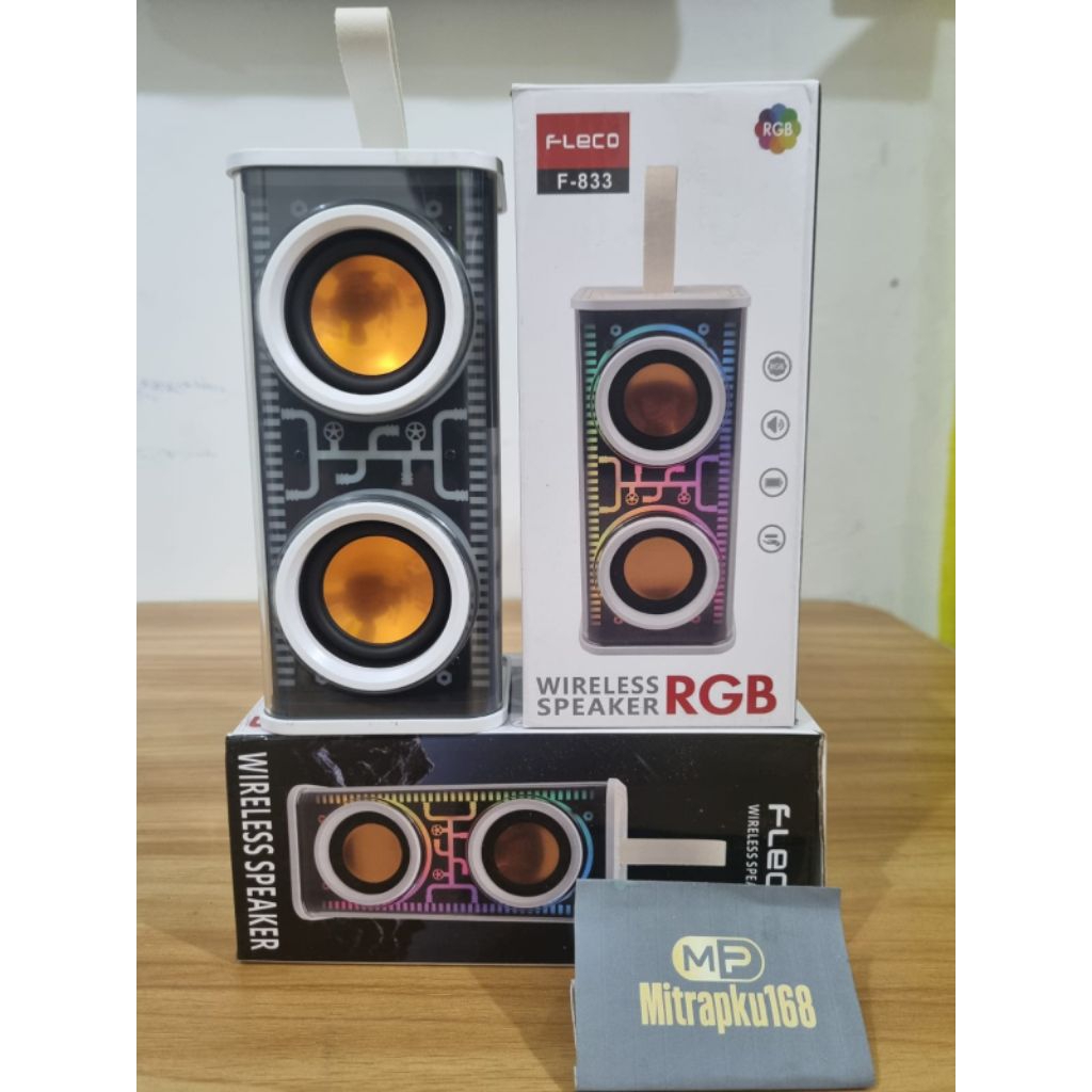 Speaker Bluetooth Fleco F-833  LED RGB / Speaker Portable