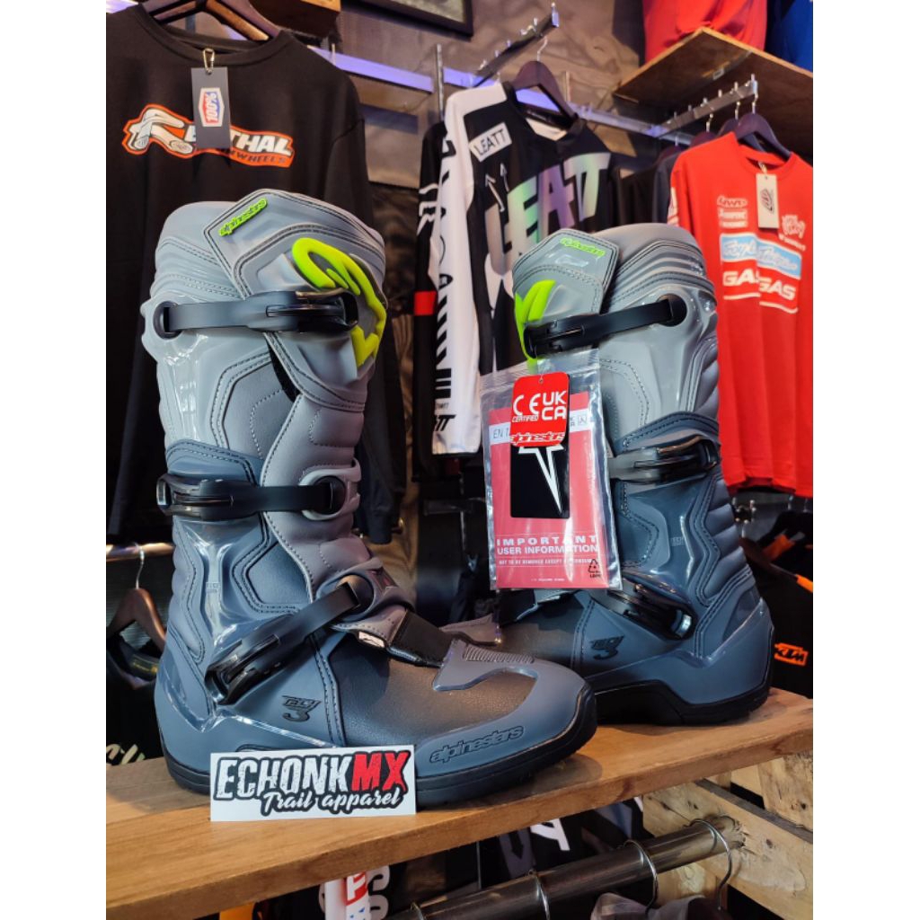SEPATU TRABAS MX TRAIL BOOTS MOTORCROSS ALPINESTARS TECH 3 KOMPETISI DAN ENDURO TERBARU