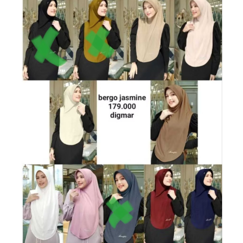 Mandjha Bergo Ivan Gunawan Jasmine Mocca,Ready Banyak Warna Lainnya