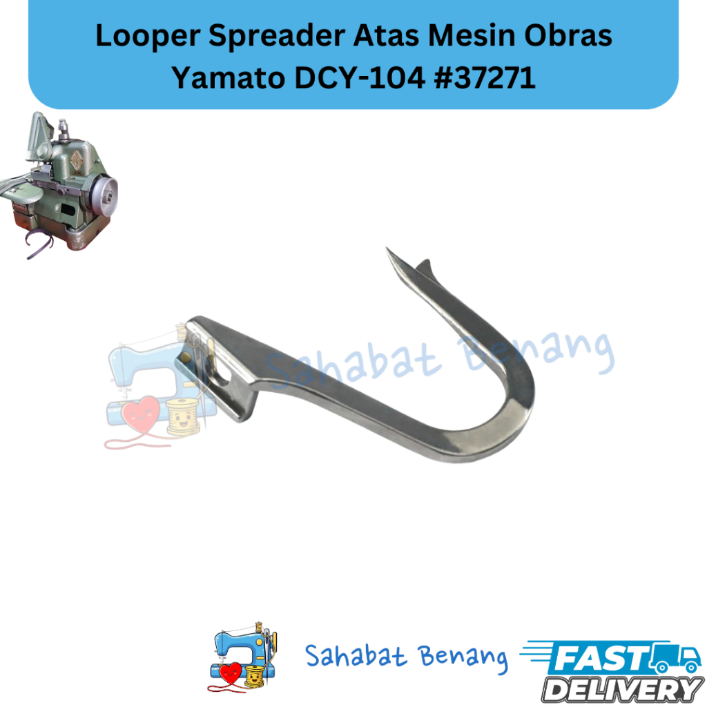 Looper Spreader Atas Mesin Obras Yamato DCY-104 #37271 Sparepart Overlock Industri Upper Spreader
