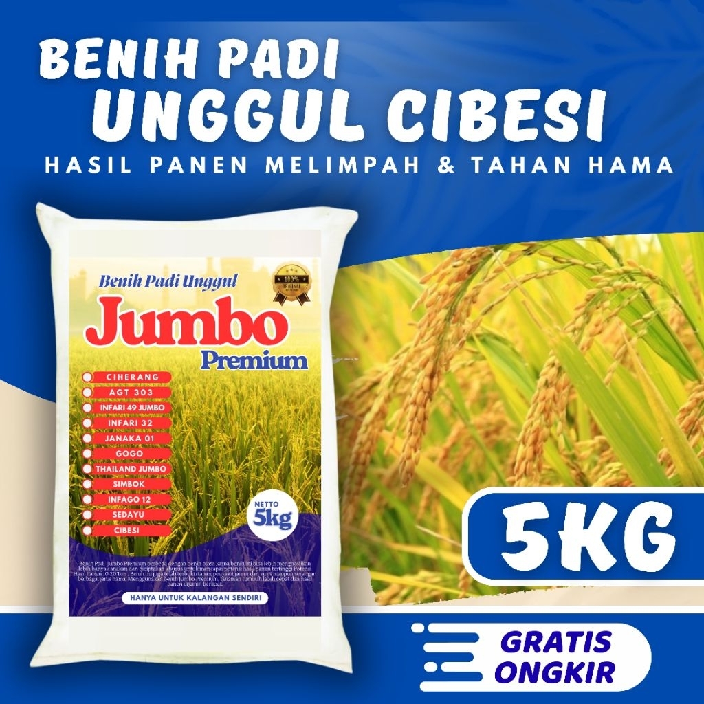 Bibit Padi Unggul Cibesi 5kg