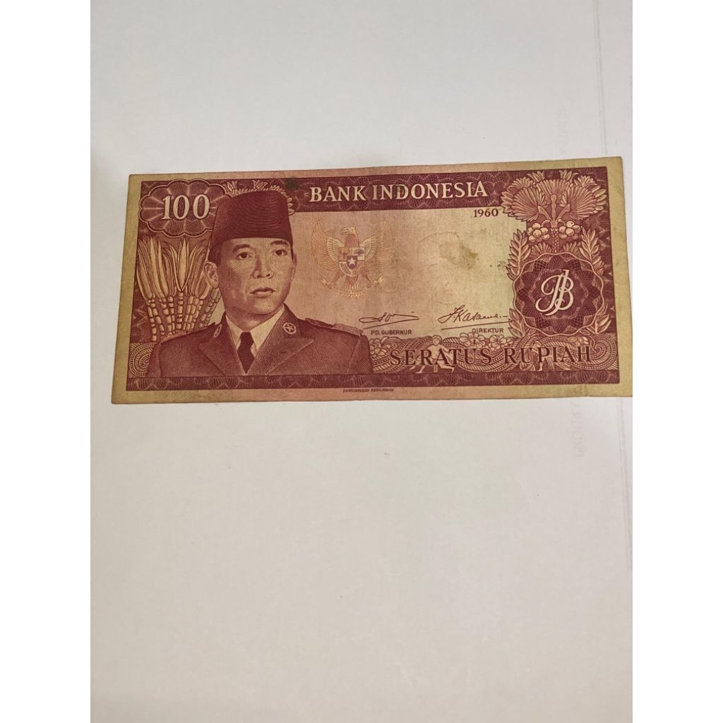 Koleksi uang kuno 100 rupiah soekarno