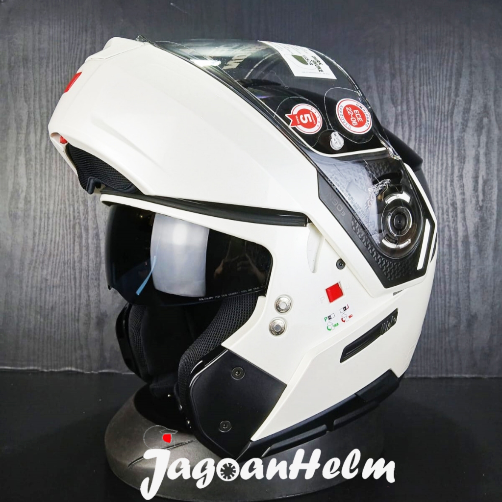 NOLAN HELM N903 VERNICIATURA SPECIALE  343 | BLACK WHITE | N-903 MODULAR FLUP UP