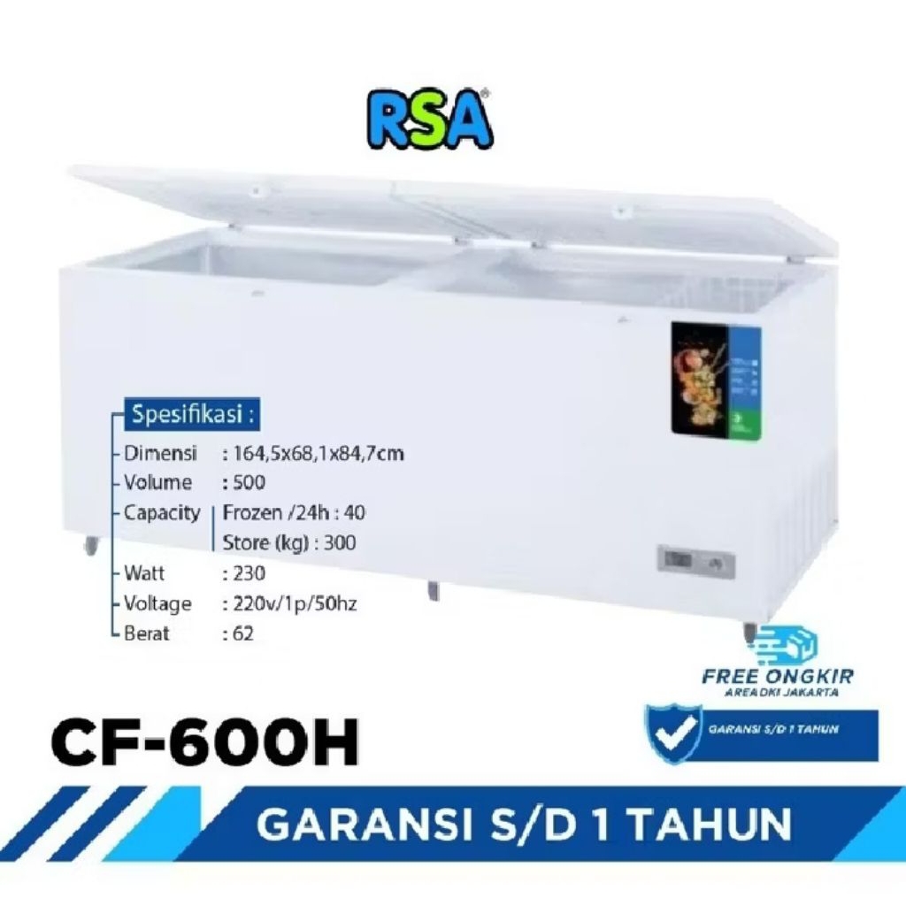 RSA Chest freezer BOX CF - 600H freezer Box CF 600H