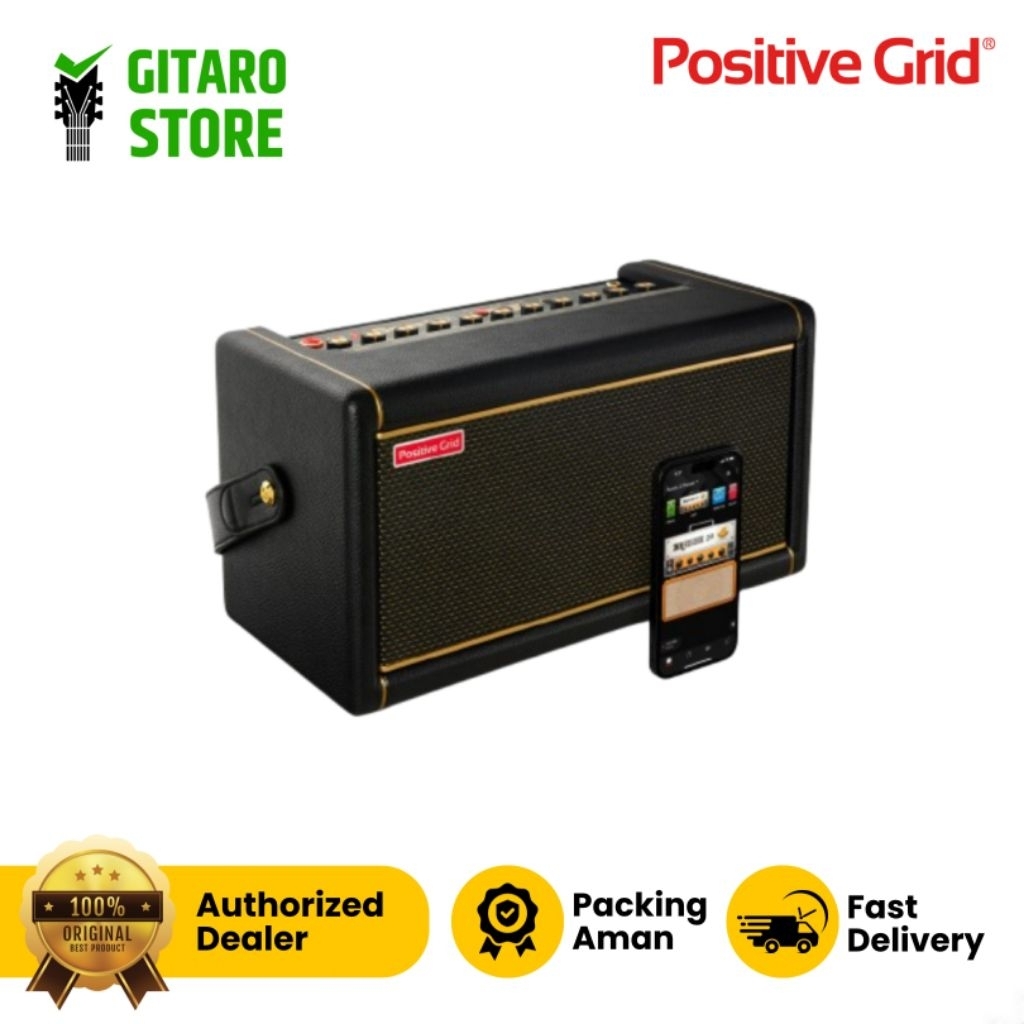 Amplifier Positive Grid Spark 2 50-Watt Smart Guitar Practice Ampli & Bluetooth Speaker Positive Gri