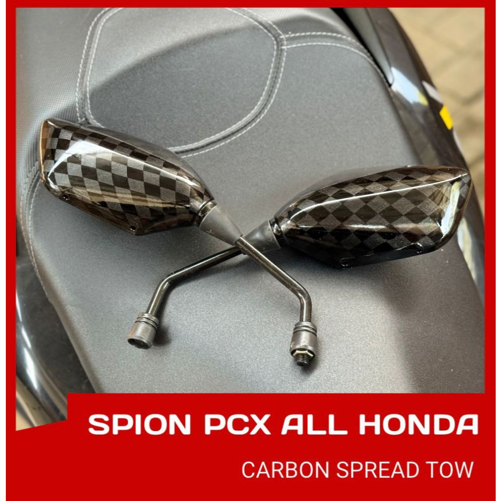 SPION PCX 160 CARBON CATUR UNIVERSAL HONDA SPION MODEL PCX UNIVERSAL DRAT HONDA VARIASI SPION PCX