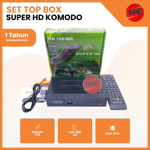 SET TOP BOX T2 TV DIGITAL STB SUPER HD KOMODO DVB EWS GARDINER - STB SAJA
