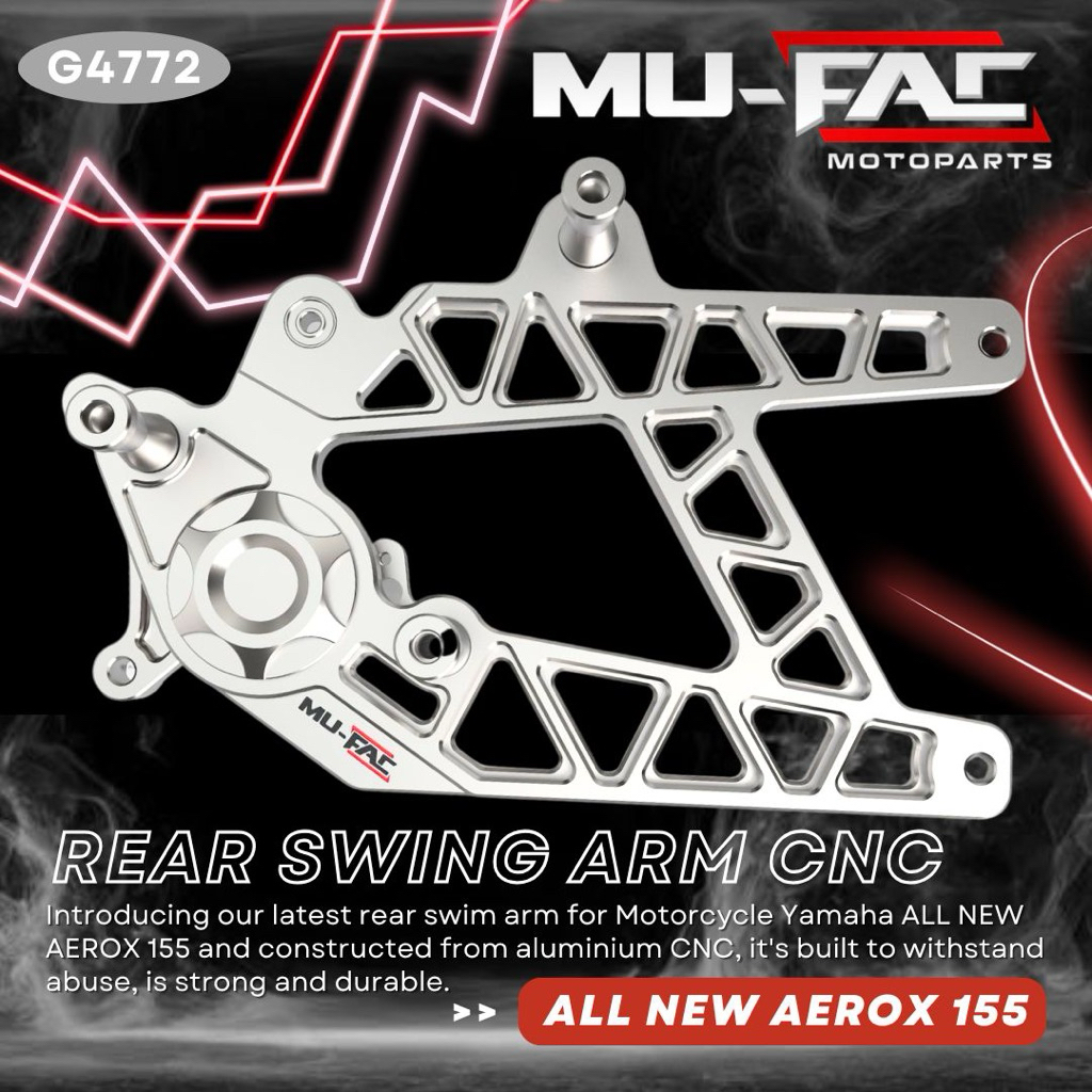 Swing Arm CNC MUFAC- Vario 125 150/ Vario 160/ Stylo 160/All new Aerox 155/Adv 150/Adv160 LED Full C