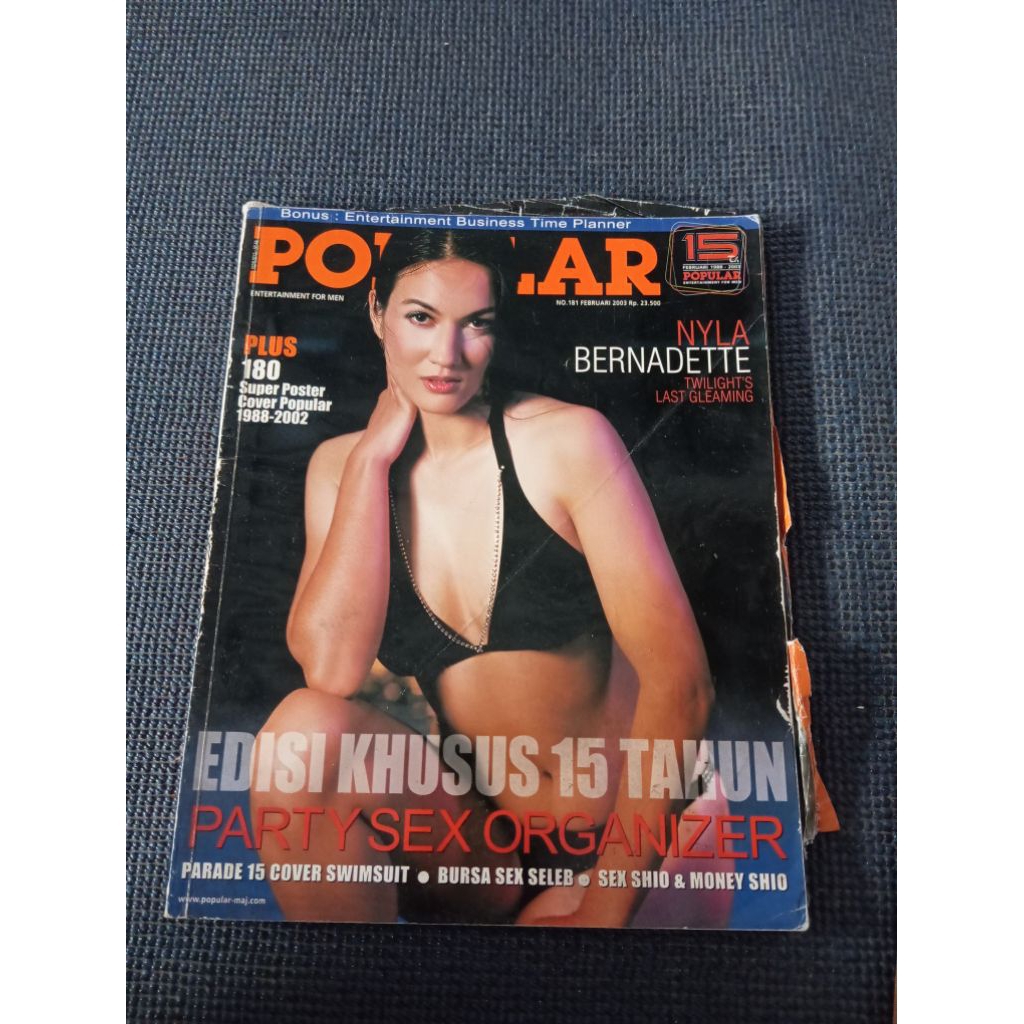 majalah POPULAR Nyla Bernadette edisi feb 2003 edisi khusus 15 thn