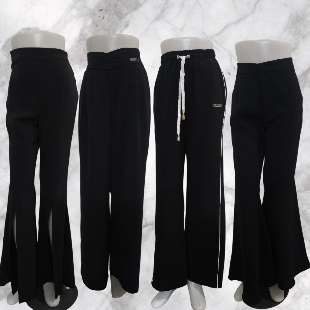 CELANA KATUN/CELANA KULOT WANITA PREMIUM (HITAM SERIES)