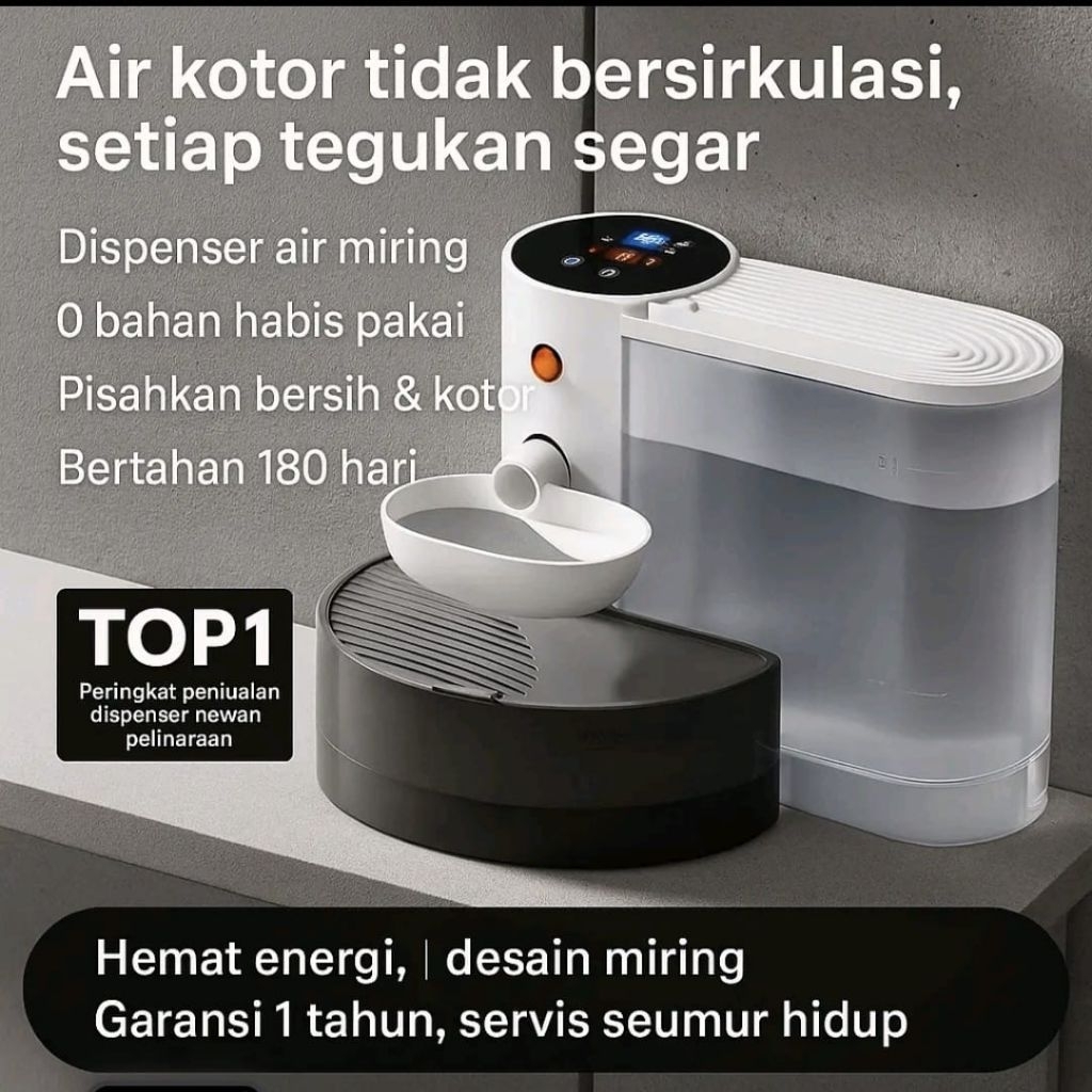 water dispenser otomatis, tempat minum kucing otomatis