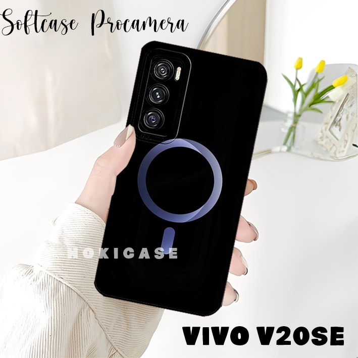 Fashion case Vivo V20se V21e V23e V23 5g V20 V25e V25 V25 Pro Silicone Bumper Prokamera Pelindung ha