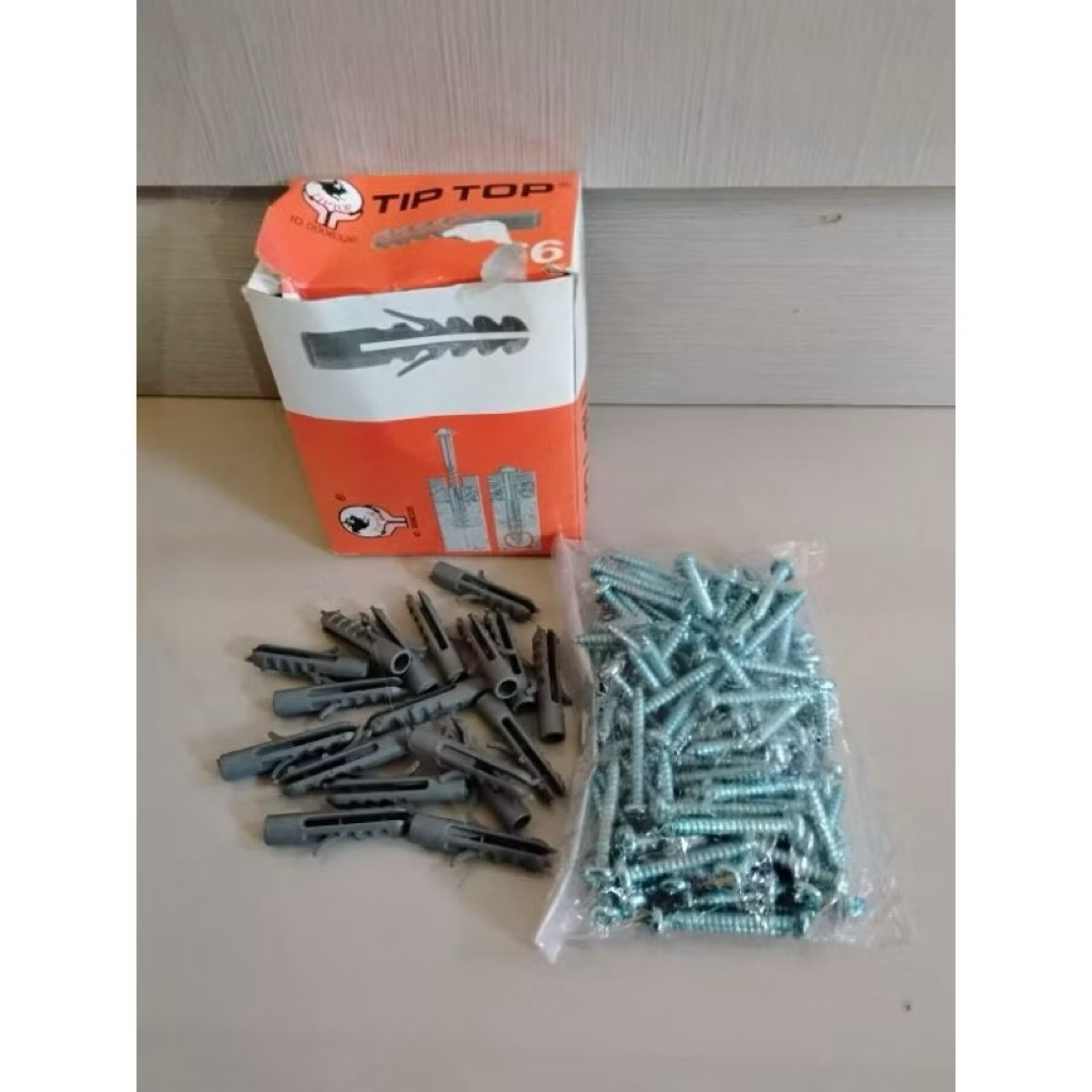 Baut Fisher S6 isi 2 Pcs baut dan fisher