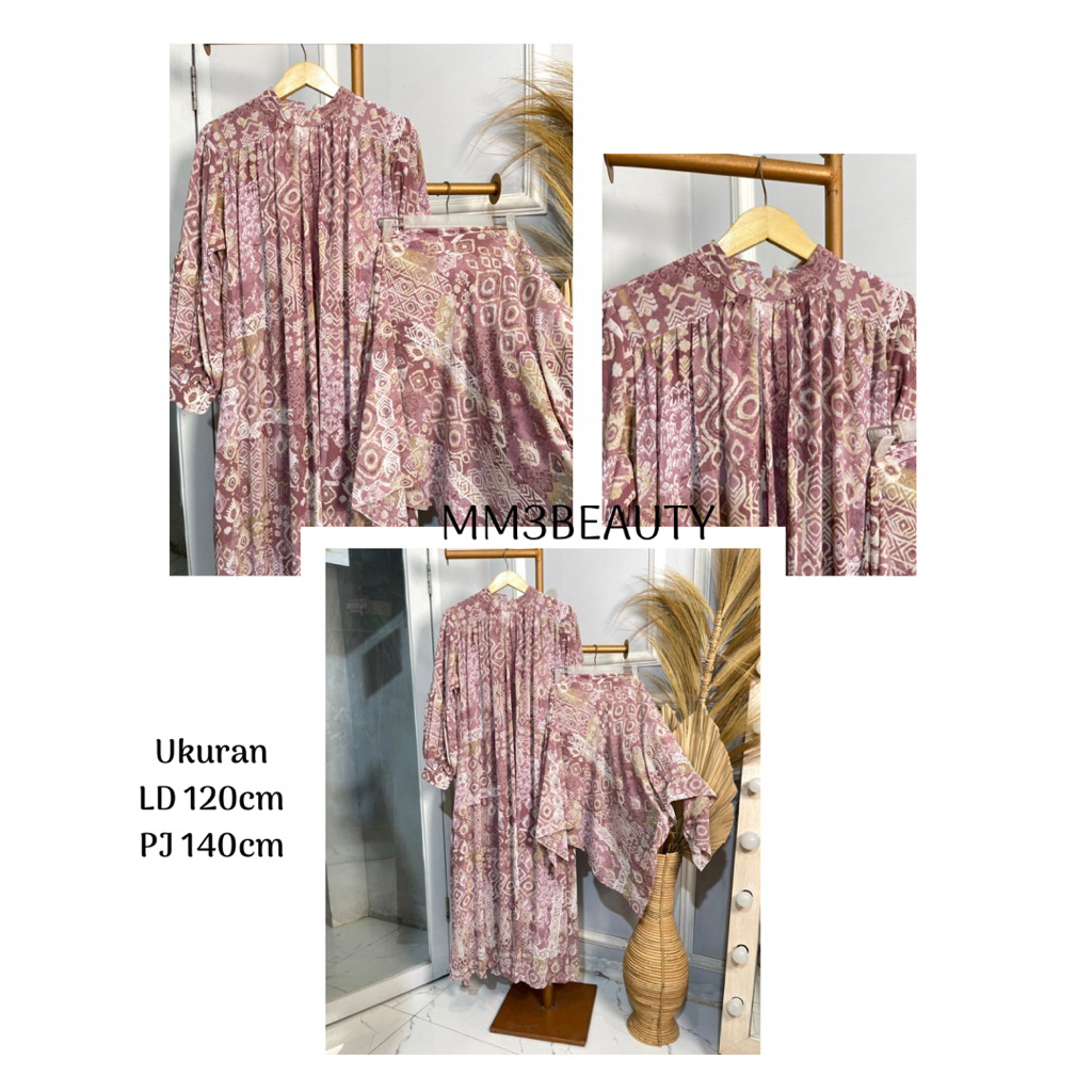 FAMOUS GAMIS + HIJAB CERUTY MOTIF TERBARU KEKINIAN