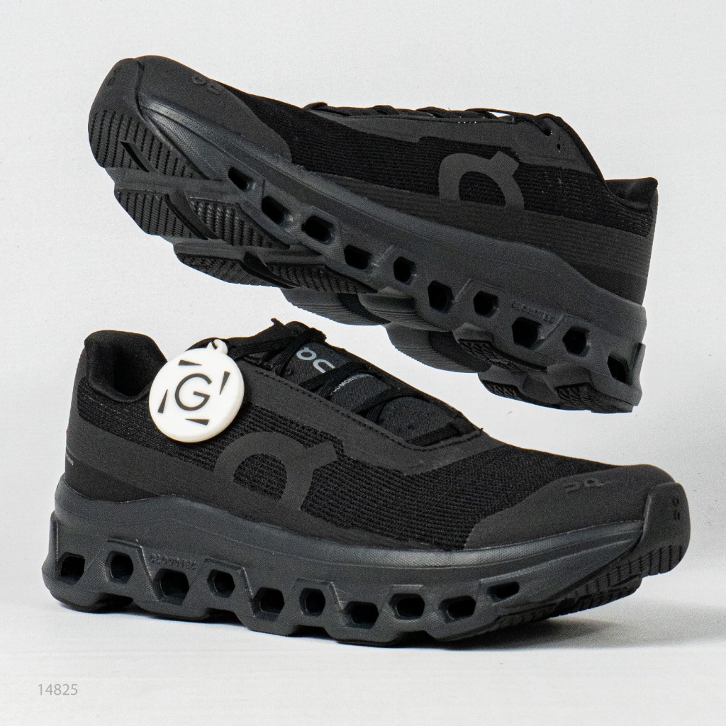 Sepatu On Running On Cloudmonster Void Allblack Black Sepatu Casual Gym Olahraga Joging Pria Wanita