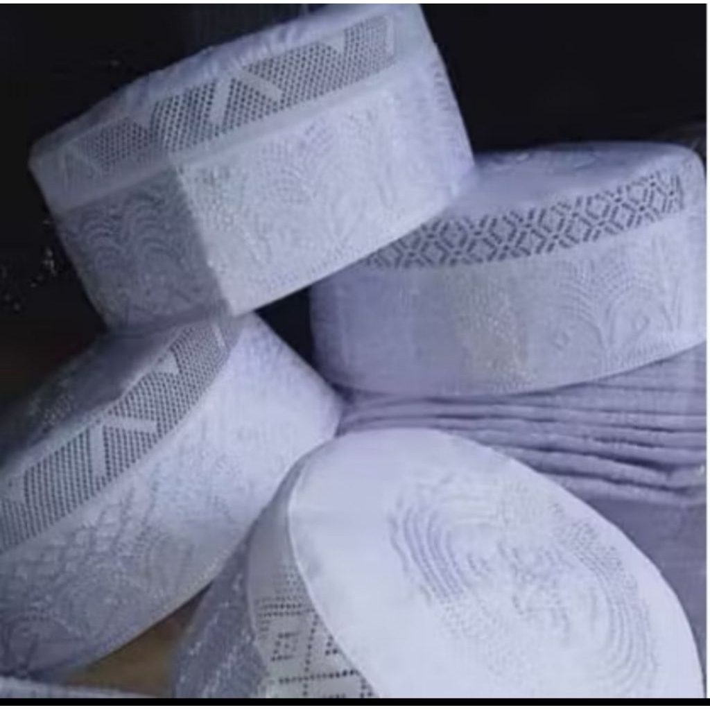 PECI MADINAH IKAF JARING TIPE ATAS BORDIR  PINGGIR JARING HARGA KODI 20PCS ANAK/DEWASA