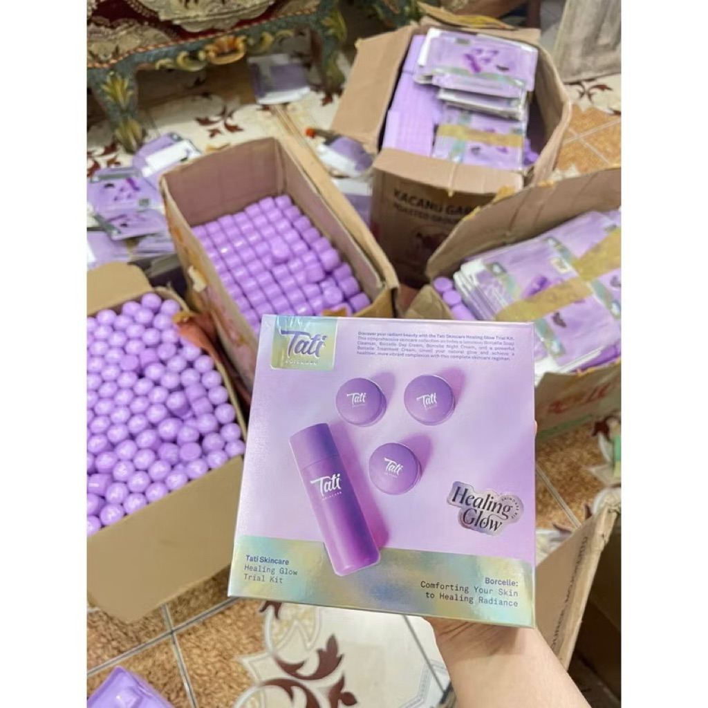TERLARIS TERMURAH PAKET CREAM TATI SKINCARE ORIGINAL PAKET TATI LENGKAP SET ISI 4 IN 1 ASLI TATI MAL