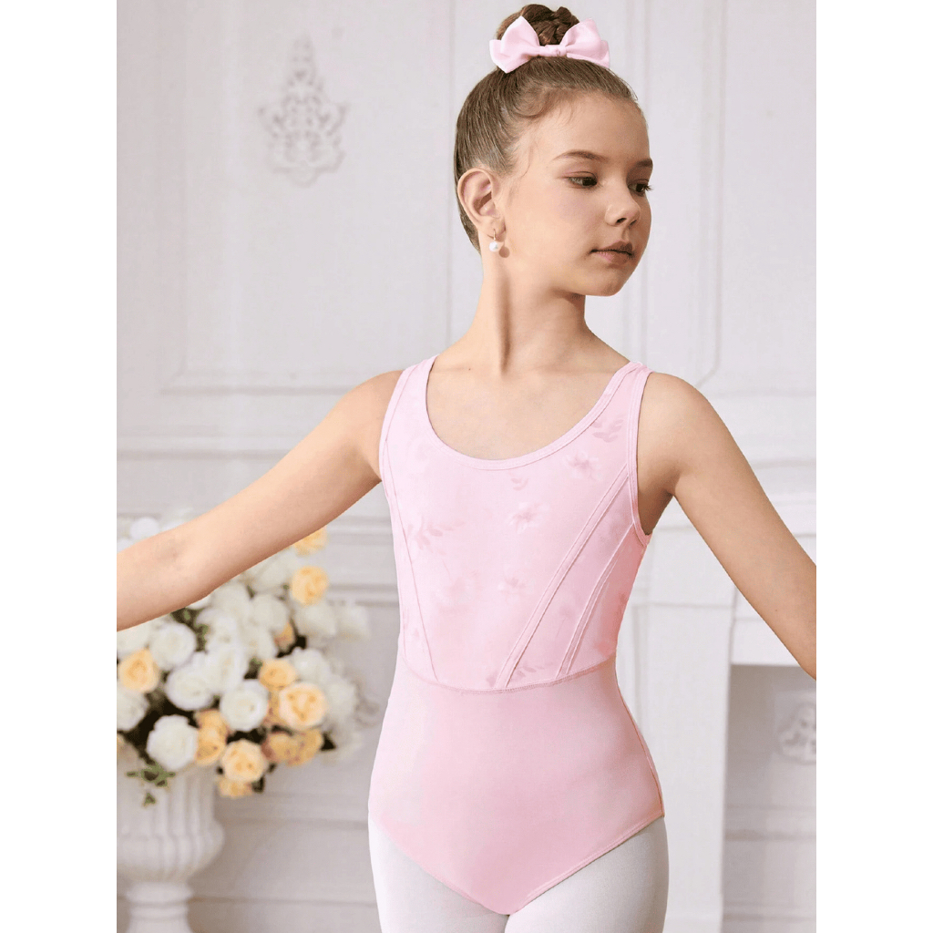 10yo - Leotard Gymnastics/Ballet/Baju Leotard Gym Balet Anak/Pink