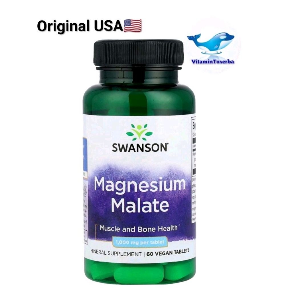 Swanson Magnesium Malate 1000 mg 60 Tablets