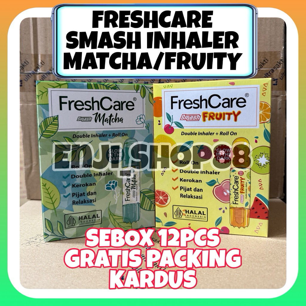 [SEBOX 12PC TANPA LANYARD] FRESHCARE SMASH FRUITY SEBOX 12PC HARGA GROSIR FRESHCARE SMASH MATCHA SEB