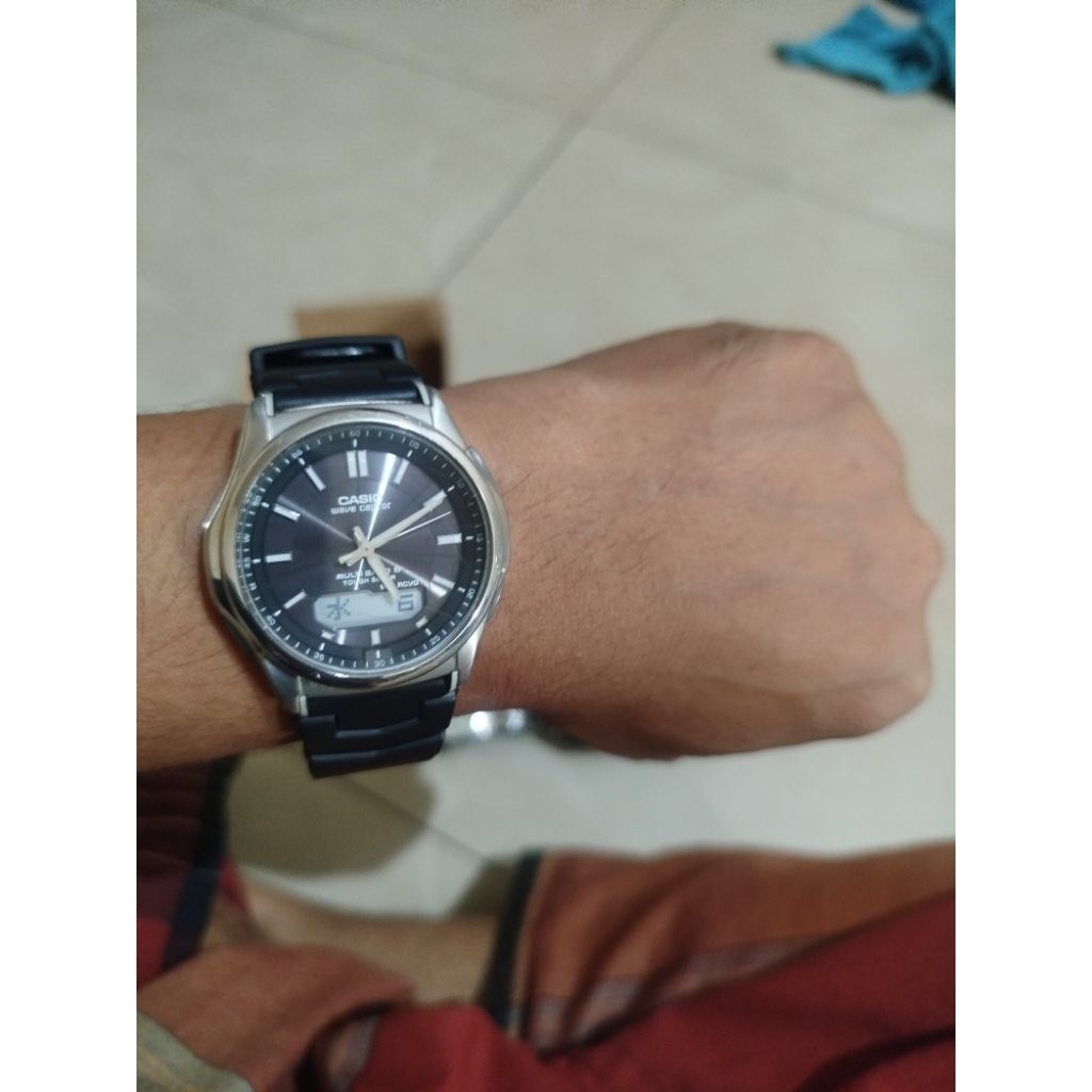jam analog Casio original wave ceptor