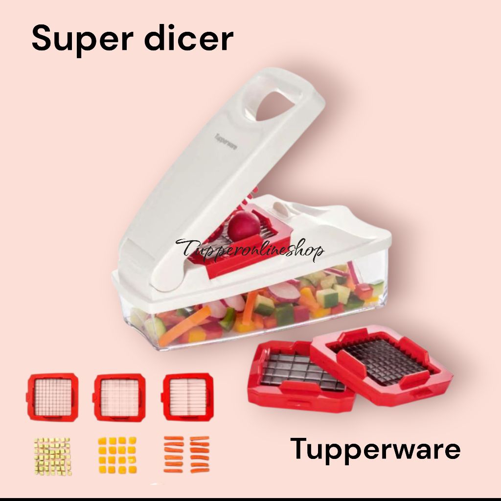 Super dicer tupperware / alat pemotong dadu sayur dan buah