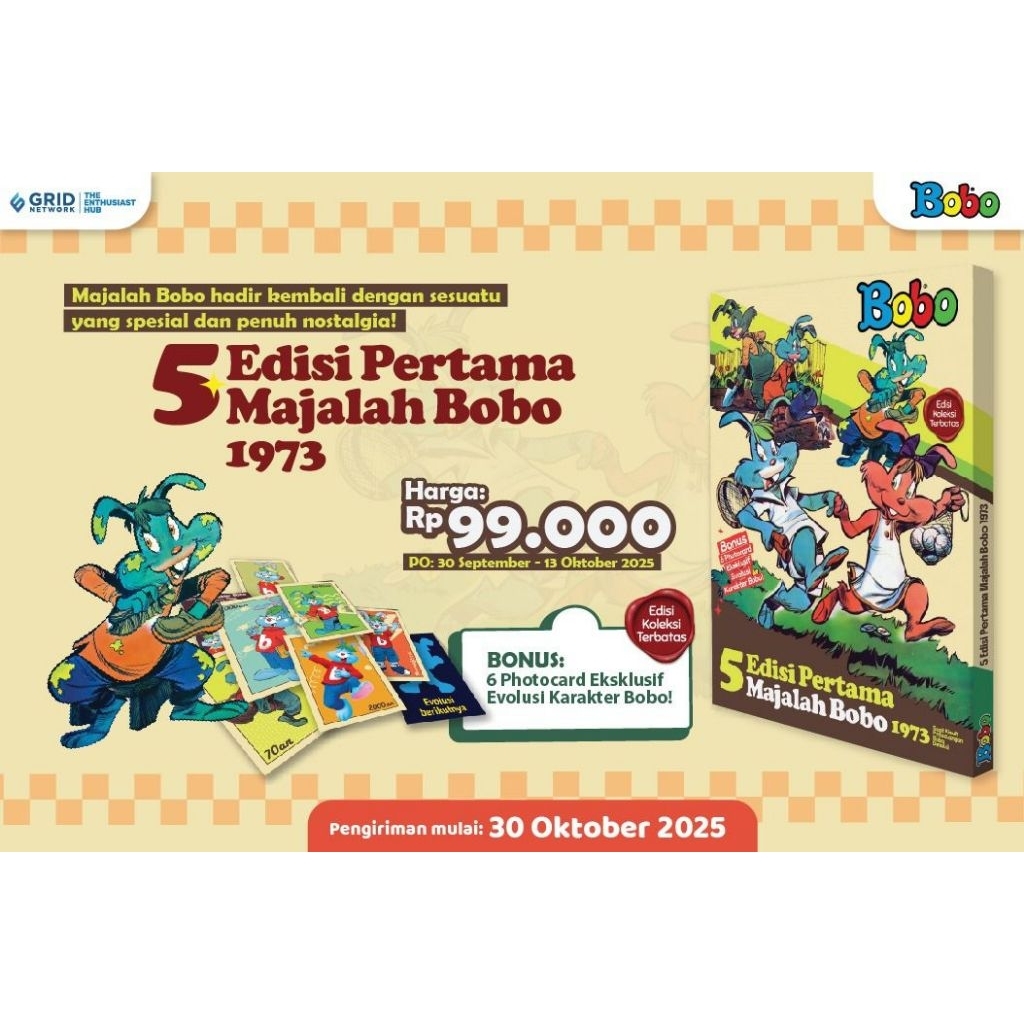 [PO] EDISI PERTAMA MAJALAH BOBO 1973