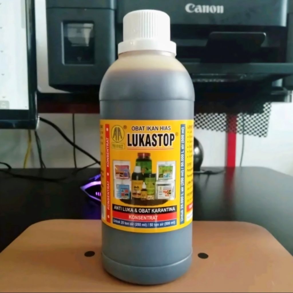 LUKASTOP 500ML OBAT IKAN HIAS KOI MENGOBATI LUKA PADA IKAN LUKASTOP