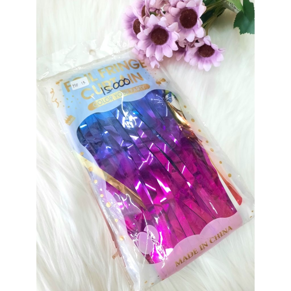 Tirai Rumbai Happy Brithday Ulang Tahun Party - 2 × 1 meter