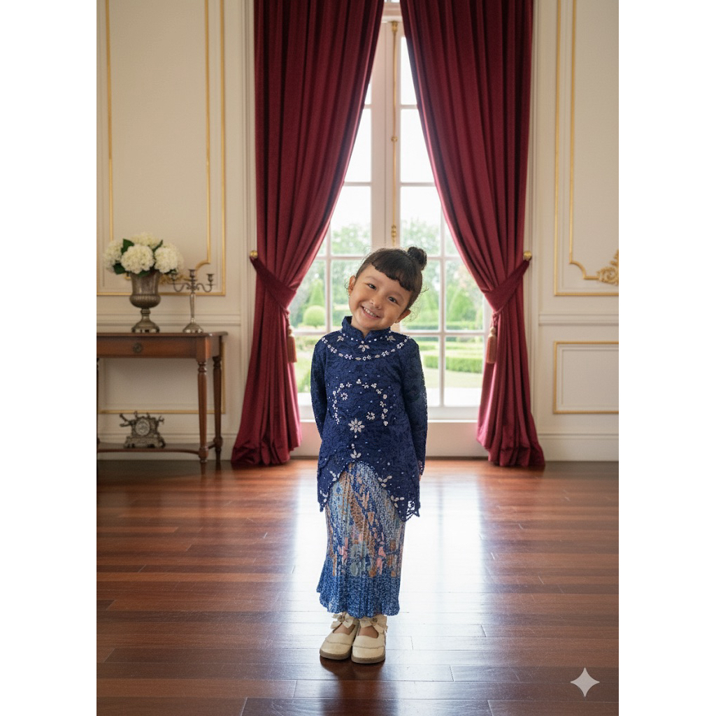 Set Kebaya viona anak perempuan tanggung umur 4-12 tahun kebaya anak brokat kebaya wisuda anak kebay