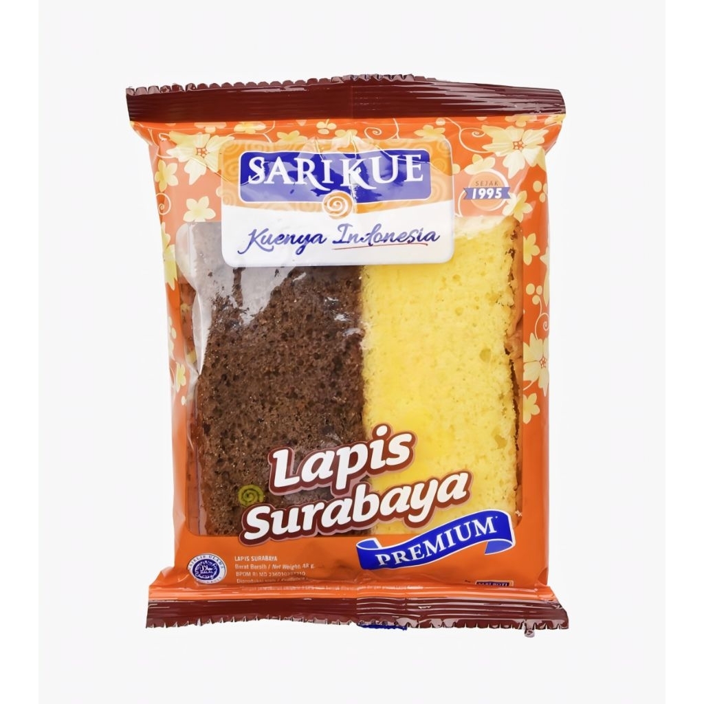 Sari Roti Kue Lapis Surabaya Premium 45 gr Per Pcs