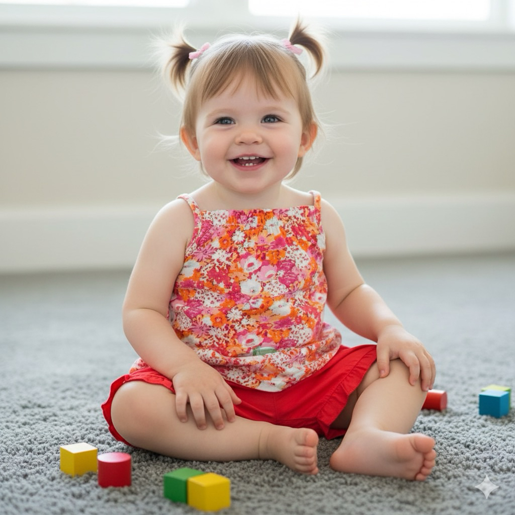 READY STOK Set Isaac Mizrahi Anak Perempuan Motif Bunga Cantik